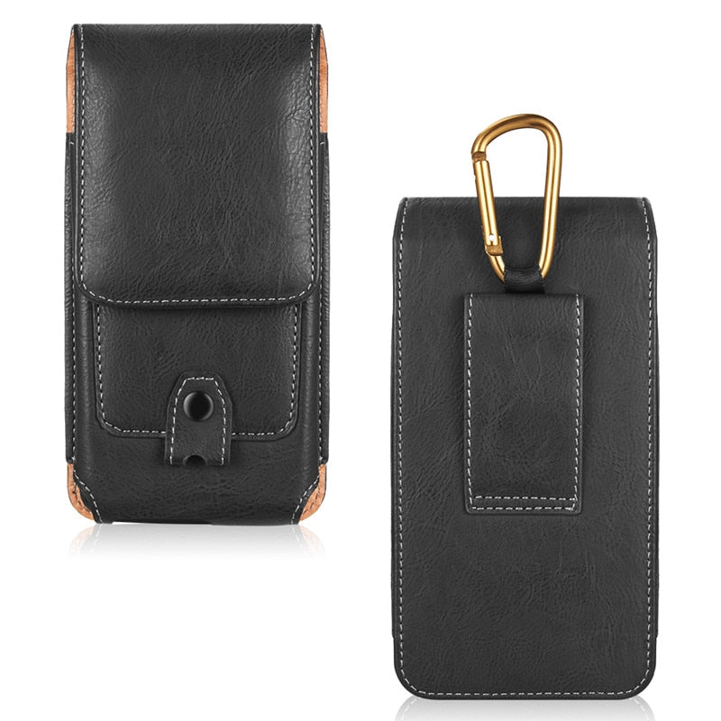 Leather Phone Pouch With Card Slots