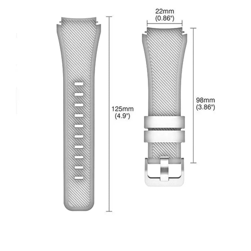 Grooved Silicone Active Band for Samsung Galaxy Watch