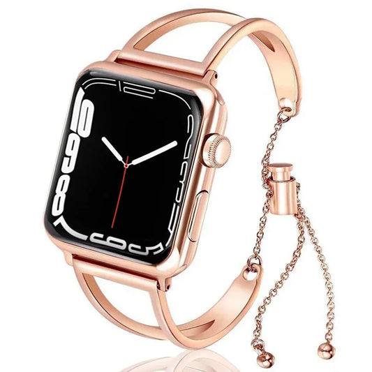 Adjustable Chain Link Metal Apple Watch Band