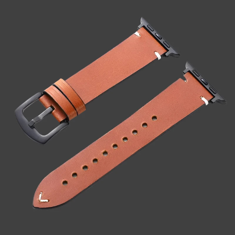 Rustic Leather Apple Watch Band