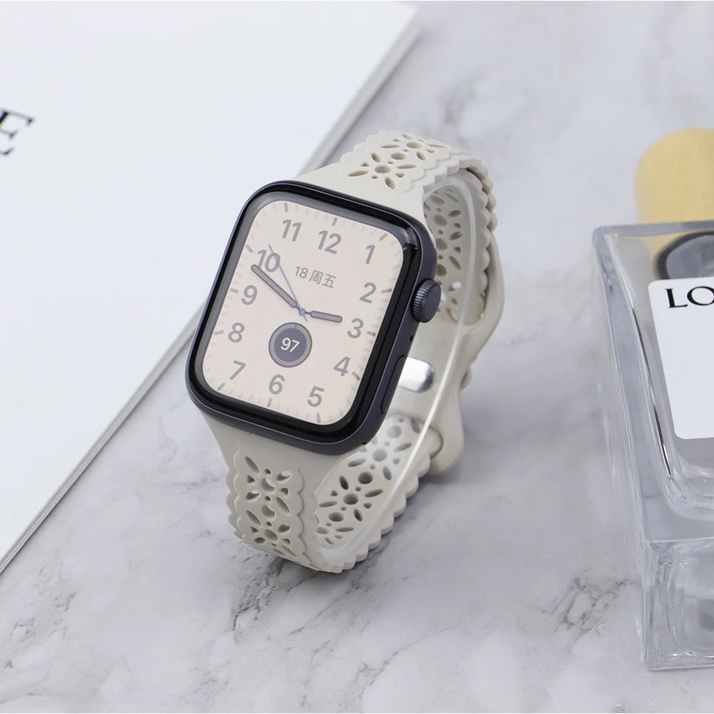 Lace Silicone Apple Watch Band