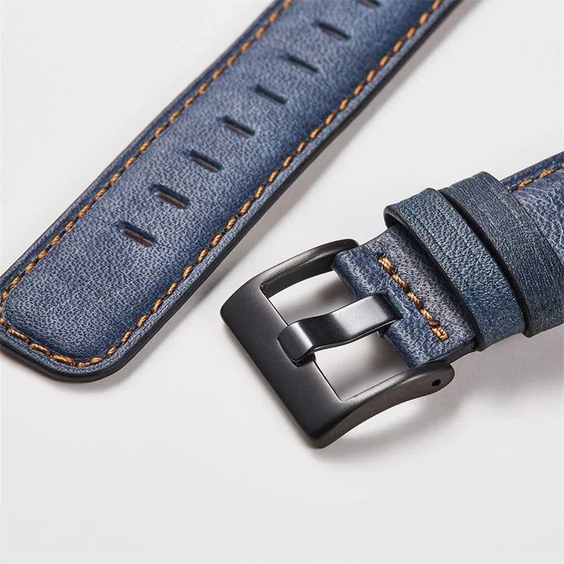 Retro Cow Leather Apple Watch Strap