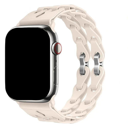 Silicone Dual Slip Link Apple Watch Band