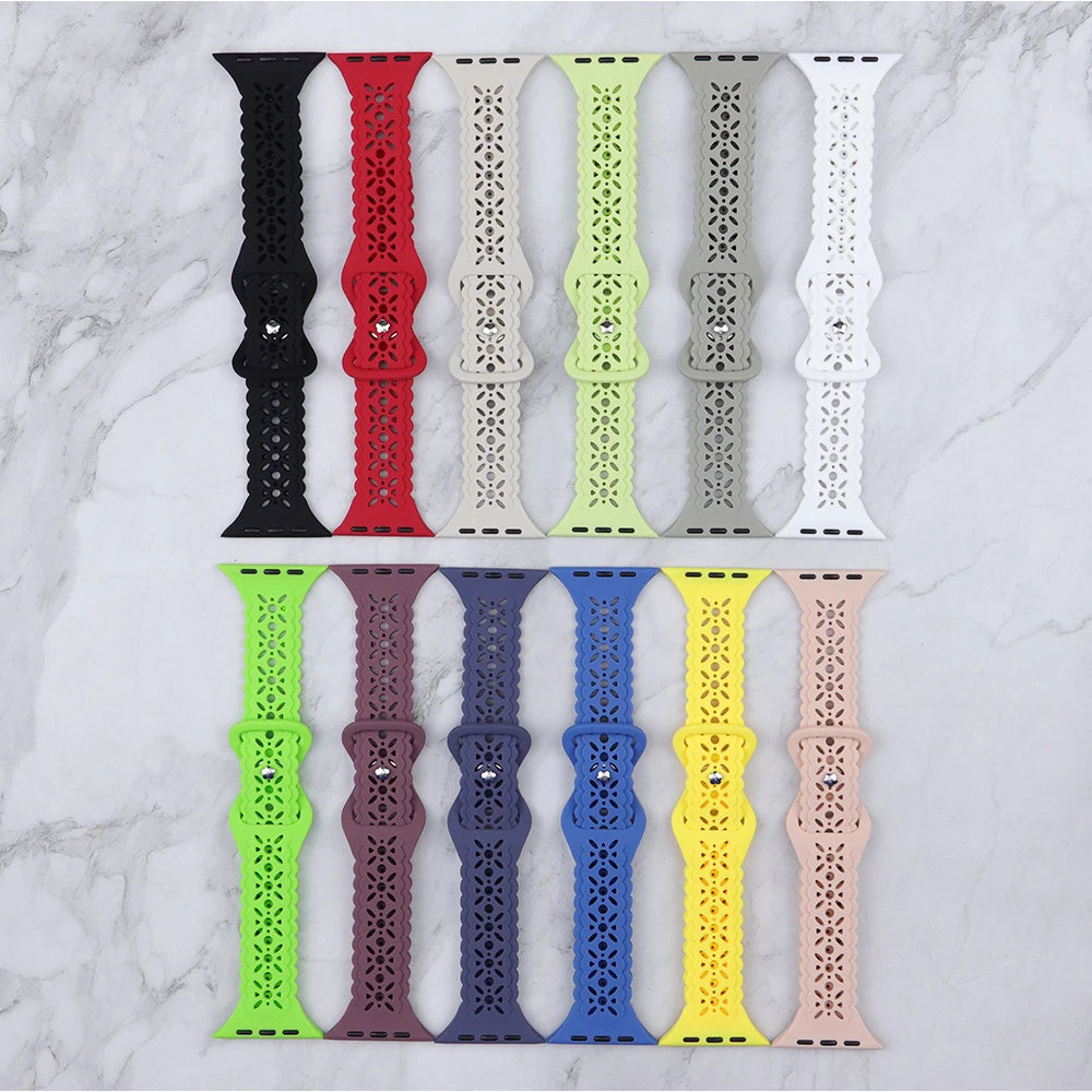 Lace Silicone Apple Watch Band