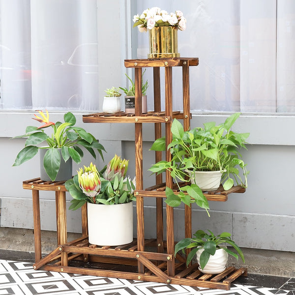 Choosing the right plant stand can free up space and spruce up your home